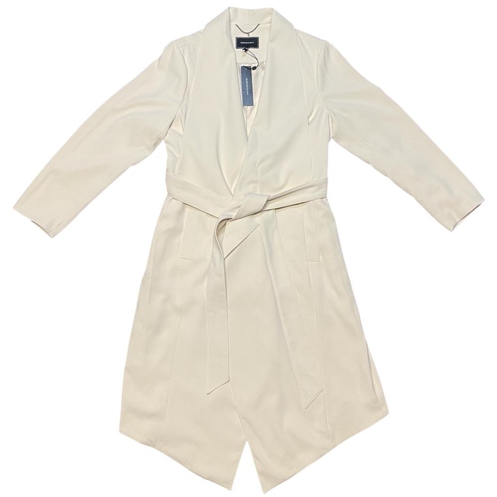 BCBGMaxAzria Belted Drape Wrap Coat Size NWT Size M